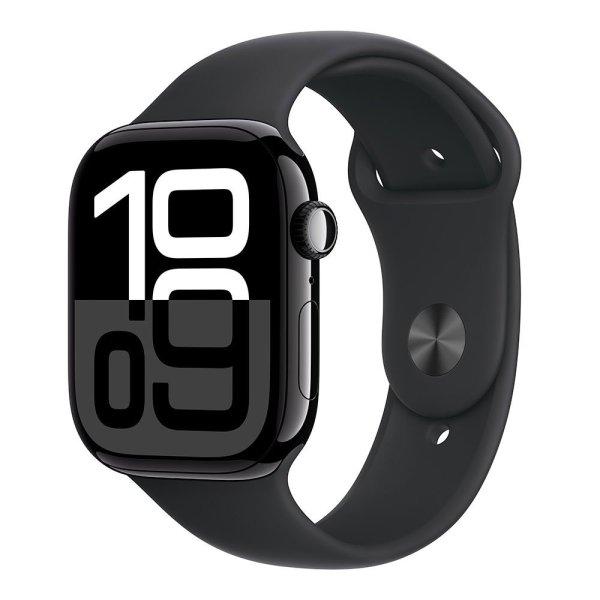 Apple Watch Series 10 GPS 46mm Jet Black Aluminium Case with Black Sport Band -
M/L