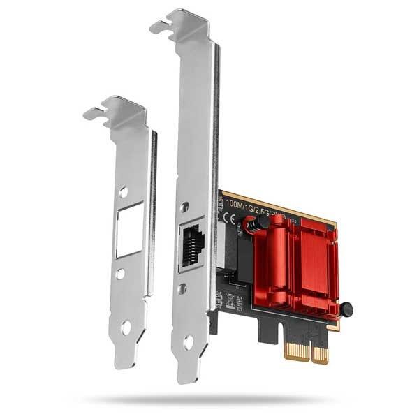 AXAGON PCEE-G25, PCIe hálózati kártya - 1x 2.5 Gigabit Ethernet port (RJ-45),
Realtek, PXE, vr. LP - PC