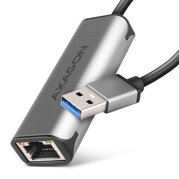 AXAGON ADE-25R, USB-A 3.2 Gen 1 - 2.5 Gigabit Ethernet hálózati kártya,
Realtek 8156, auto install, szürke