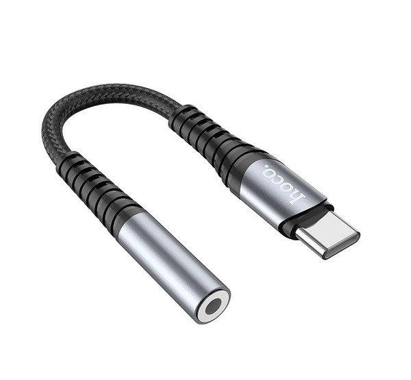 HOCO LS33 adapter kábel 2in1 (3.5mm jack aljzat - Type-C, 12cm, cipőfűző)
SÖTÉTSZÜRKE