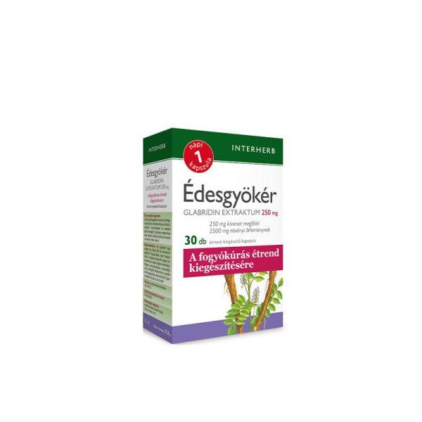 INTERHERB NAPI 1 ÉDESGYÖKÉR GLABRIDIN EXTRAKTUM KAPSZULA 30 db