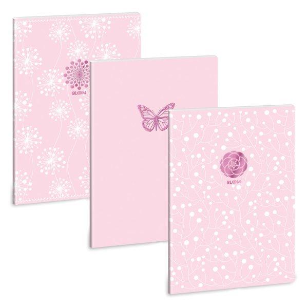Ars Una Soft Touch Pink Spring A/4 extra kapcsos füzet-ponthálós