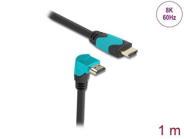 DeLock High Speed HDMI cable male straight to male 90° downwards angled 48 Gbps
8K 60 Hz 1m Black