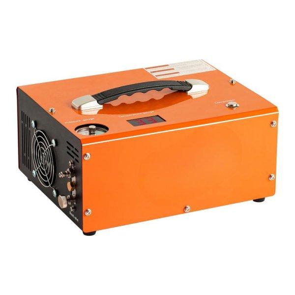 Nagy nyomású PCP légkompresszor, 310 bar, integrált DC 12V / AC
átalakítóval, 300 W-os kivitel, automatikus nyomáslekapcsolással