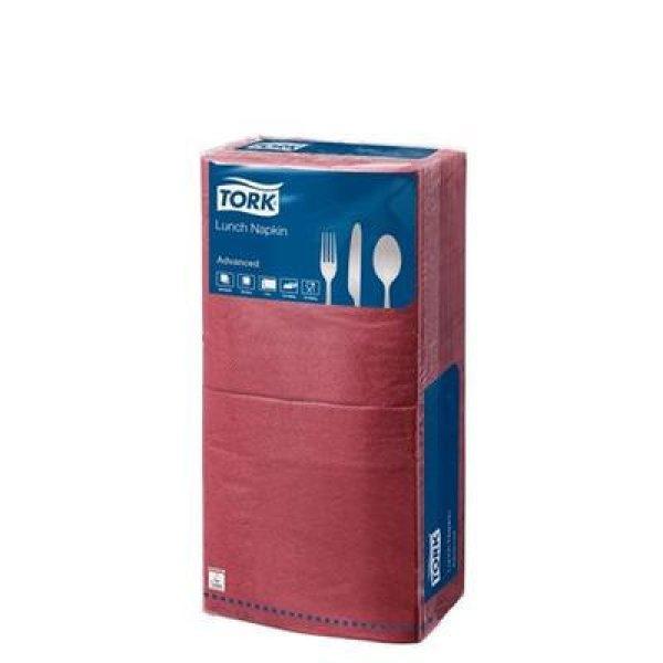 Szalvéta, 1/4 hajtogatott, 2 rétegű, 32x32 cm, Advanced, TORK
"Lunch", bordó