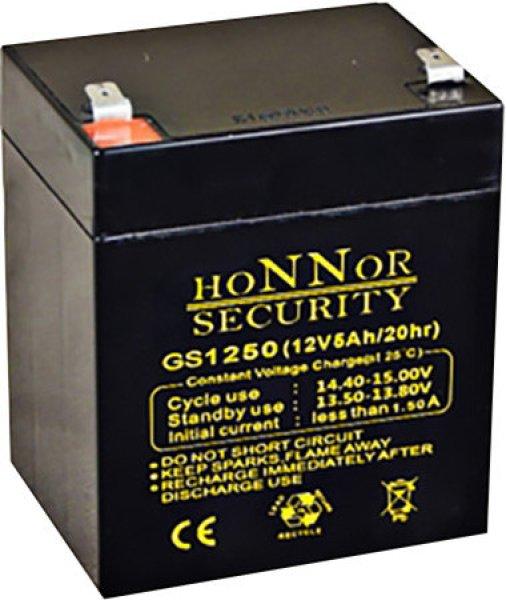 Honnor GS1250 12V 5Ah zselés ólom akkumulátor gondozásmentes