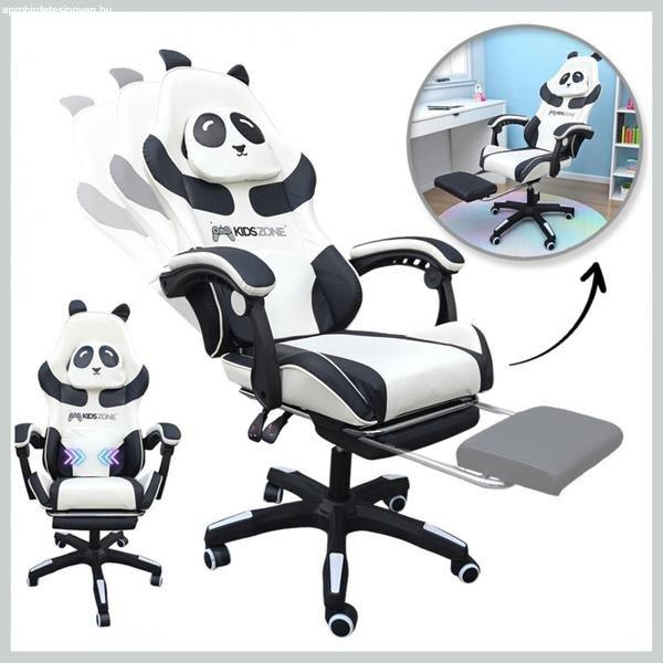 PANDA forgatható gamer szék lábtartóval és masszírozóval – KIDS ZONE
KO34