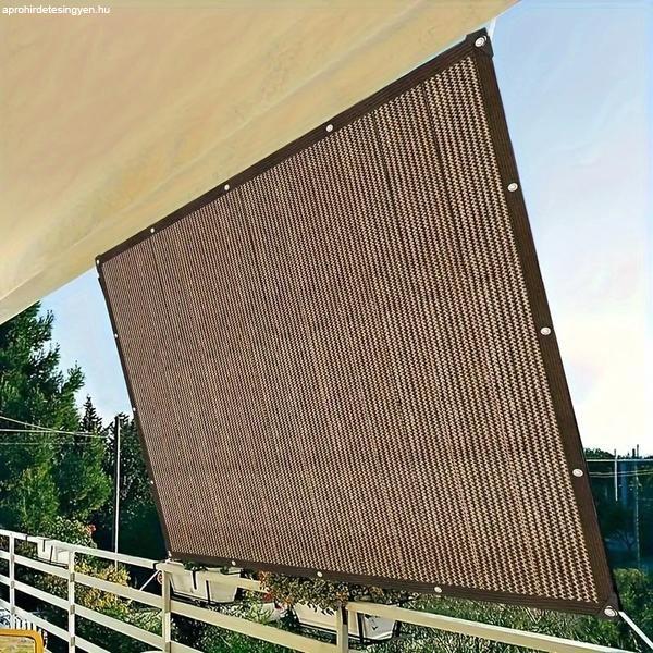 UV védelemmel ellátott barna PE árnyékoló háló – 2 x 4 m HU2083094-2