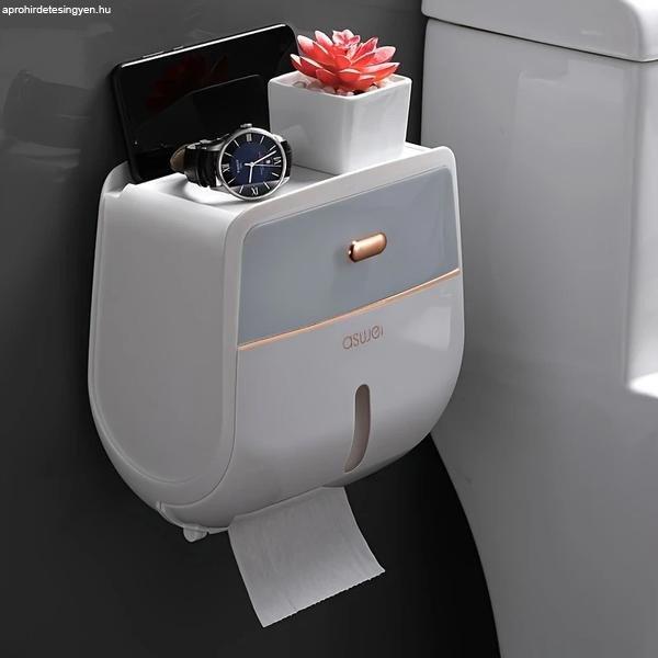Luxe Fali WC-papír Tartó fiókkal könnyű felszerelés PU149167-2