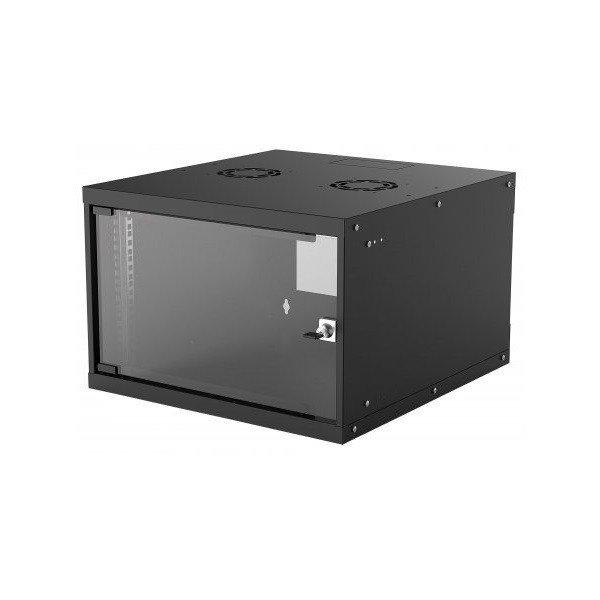 Manhattan Rackszekrény - 19" fali kivitel (6U, 353 (h) x 540 (w) x 560 (d)
mm, IP20, Flatpack, Fekete)