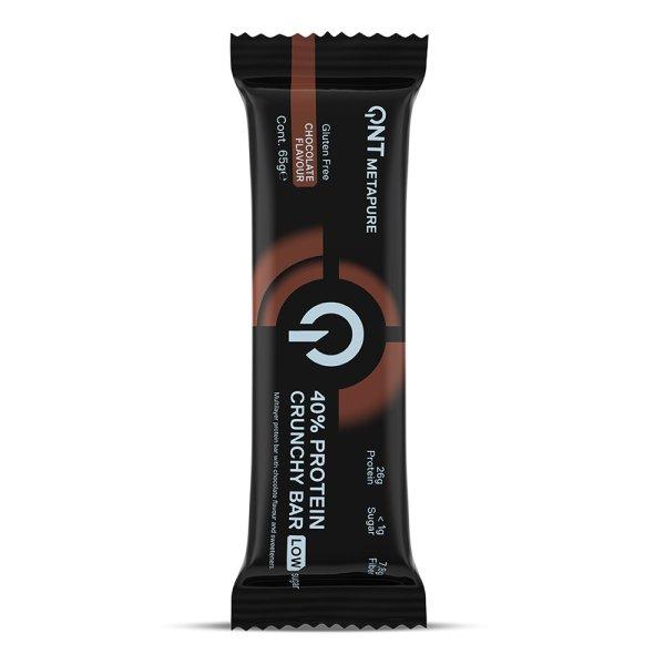 QNT METAPURE 40% Protein Crunchy Bar 65g Chocolate 
