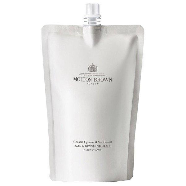 Molton Brown Csere utántöltő tusfürdőhöz Coastal Cypress & Sea Fennel
(Bath & Shower Gel Refill) 400 ml