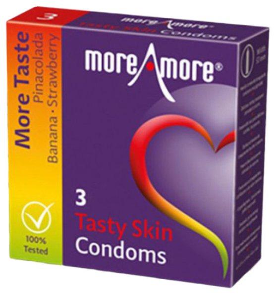 More Amore Single: Tasty Skin, 3 condoms with tasty flavours