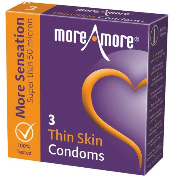 More Amore Single: Thin Skin, 12 silky soft condoms