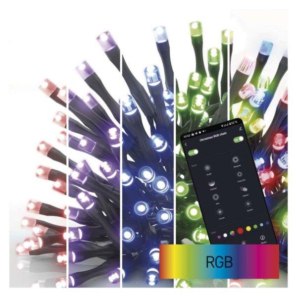 EMOS D4ZR03, GoSmart LED karácsonyi fényfüzér, 18m, kültéri és beltéri,
RGB, programokkal, időz,wifivel