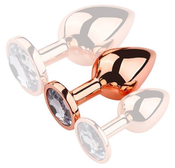 Bijou PinkyGold – áttetsző prémium anális kiegészítő