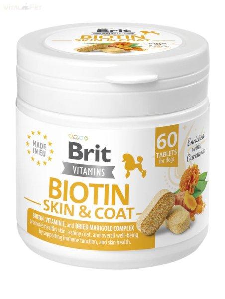Brit Vitamin 120 g/ 60 tbl Biotin Skin&Coat kutyáknak bőr és a szőrzet
támogatására 