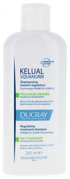 Ducray Sampon a zsíros korpa kezelésére Kelual Squanorm (Regulating Treatment
Shampoo) 200 ml