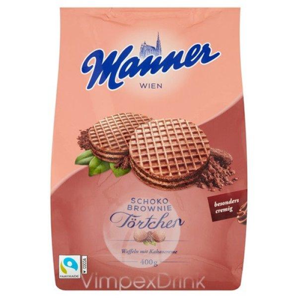 Manner törtschen csokoládés-Brownie 400g /8/