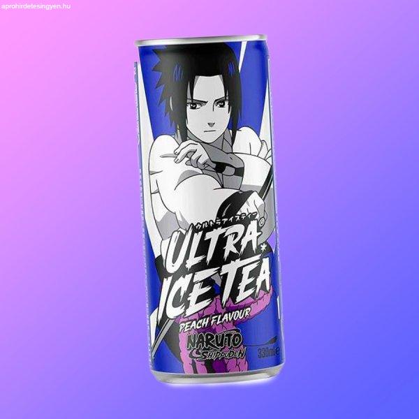 Naruto Sasuke Ultra Ice Tea Peach őszibarack ízű jeges tea 330ml DRS