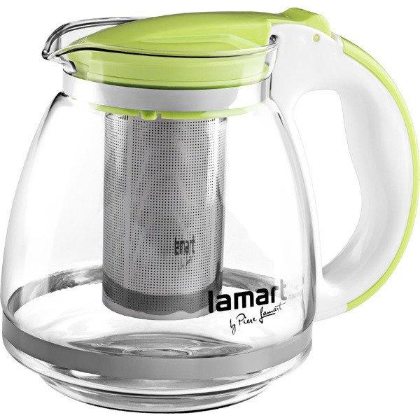 LAMART LT7028 TEÁSKANNA ZÖLD 1,5L VERRE