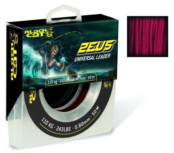 Black Cat Zeus Universal Leader 0,60mm 70m 85kg piros kopásálló előke
(2353060)