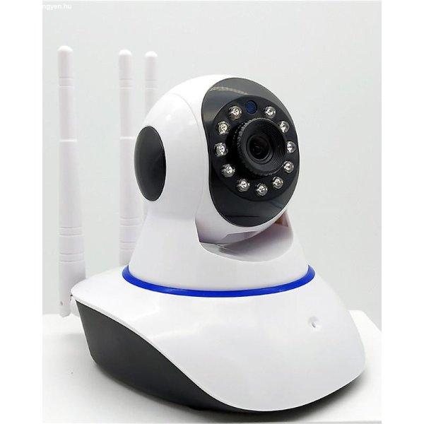 Wifi Smart távolról vezérelhető éjjellátó IP HD kamera forgatható és
dönthető fejjel