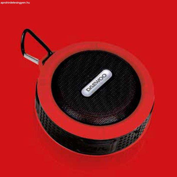 Daewoo fürdőszobai bluetooth hangszóró 3W teljesítménnyel, piros,
DIBT2122RD