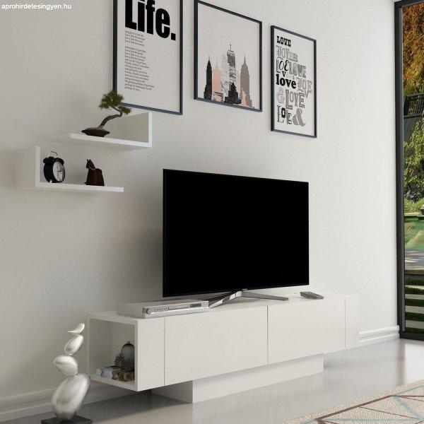 TV állvány, fehér - - Butopêa