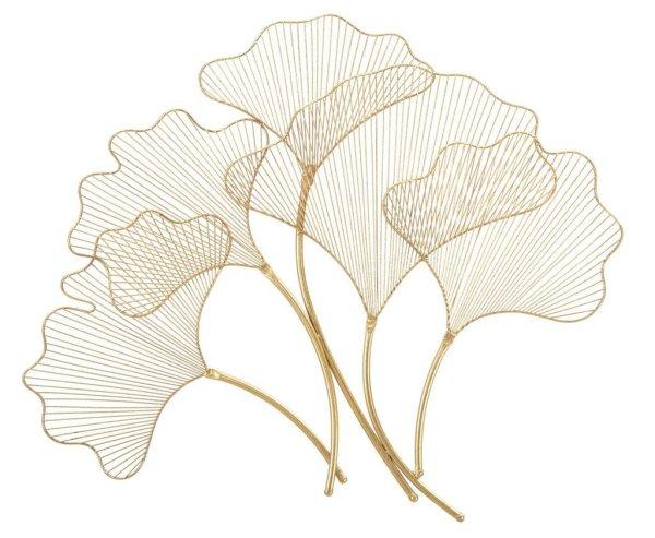 Fali dekoráció, ginko biloba levelek, arany - GINKO - Butopêa