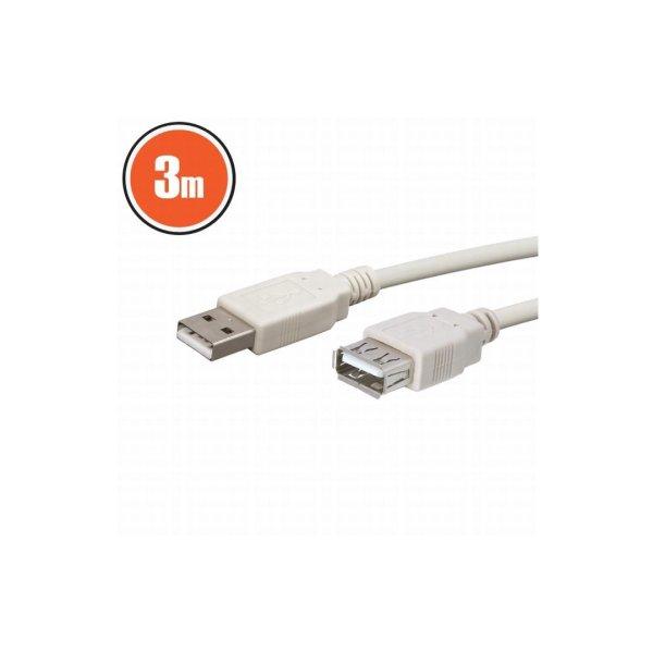 USB hosszabbító, A aljzat - A dugó, 3,0 m