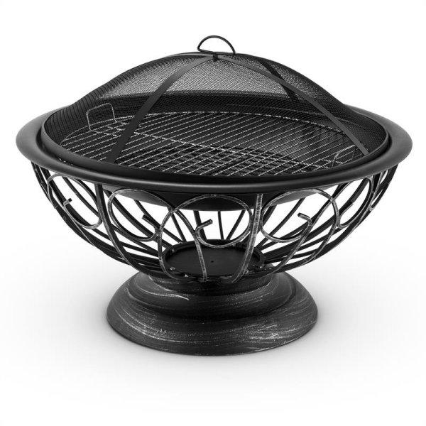 Blumfeldt Tulip, tűzrakóhely, Ø 75 cm, grill, védelem a szikrák ellen,
acél, polírozott