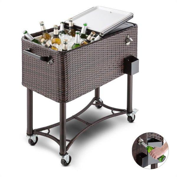 Blumfeldt Springbreak, italkocsi, hűtődoboz, zsúrkocsi teraszra, 80 l, rattan
dizájn