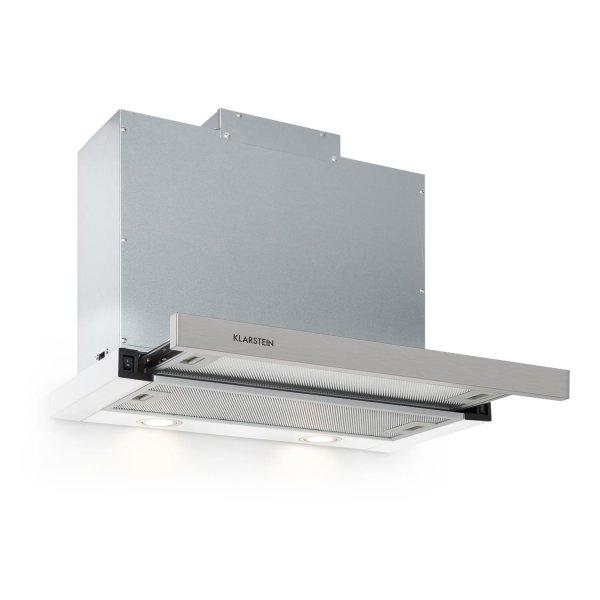 Klarstein Mariana 60, kihúzható páraelszívó, 60 cm, 500 m³/ó, elszívás,
LED, fehér