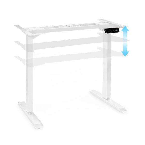 OneConcept Multidesk Comfort, állítható magasságú íróasztal, elektromos,
magasság 62 - 128 cm, fehér