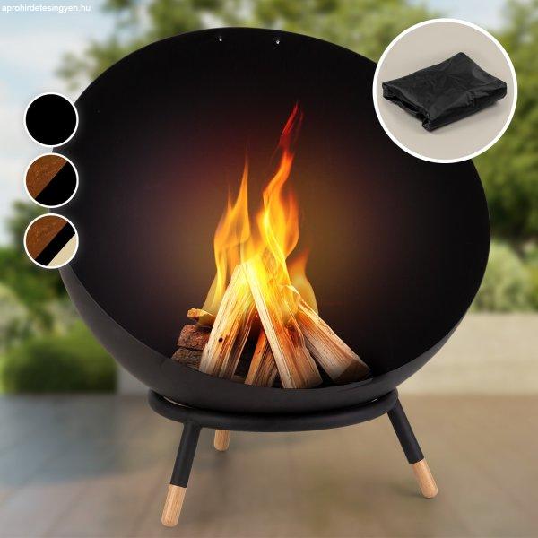 Blumfeldt Fireball Wood, tűzrakóhely, acél, összecsukható, kertbe vagy
teraszra, Ø 66 cm