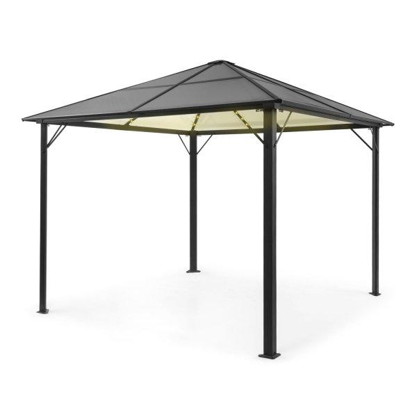 Blumfeldt Pantheon Solid Sky Ambient Solar, pavilon szürke tetővel, 3 × 3 m,
polikarbonát, alumínium