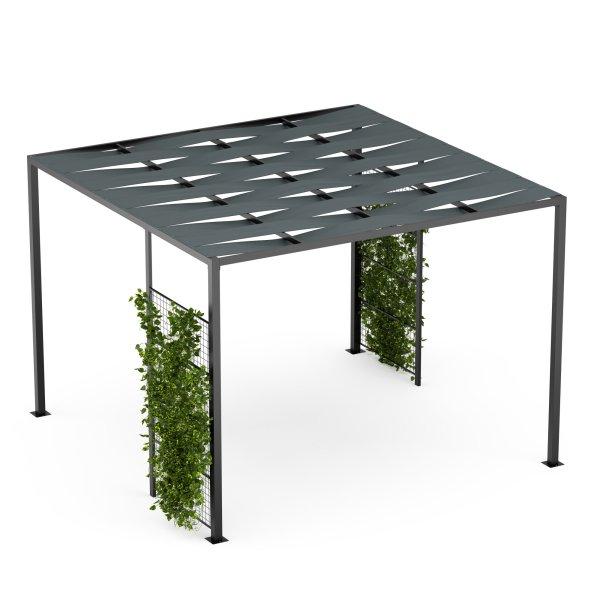Blumfeldt Shade Cove GreenWall, pergola, 3 x 3 m, oldalfalak, porszórt festék,
időjárásálló