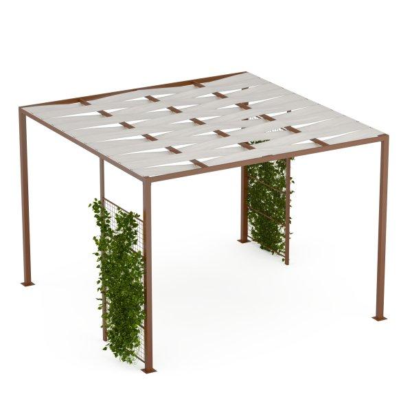Blumfeldt Shade Cove GreenWall, pergola, 3 x 3 m, oldalfalak, porszórt festék,
időjárásálló