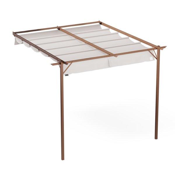 NA Blumfeldt Pantheon Wall Pergola, fali pergola, 3 x 3 m, porszórt acél,
időjárásálló