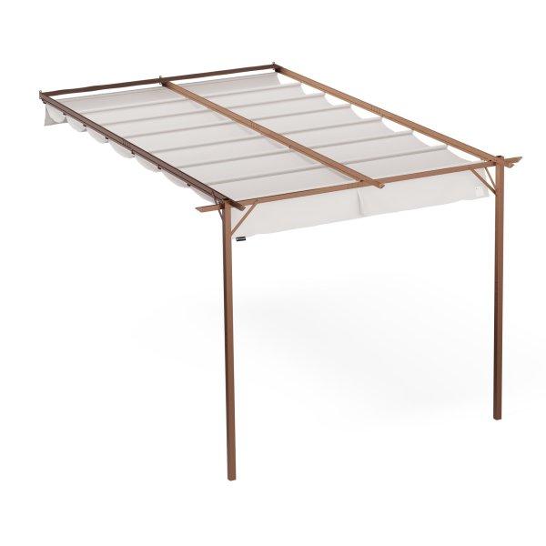 NA Blumfeldt Pantheon Wall Pergola, fali pergola, 3 x 4 m, porszórt acél,
időjárásálló