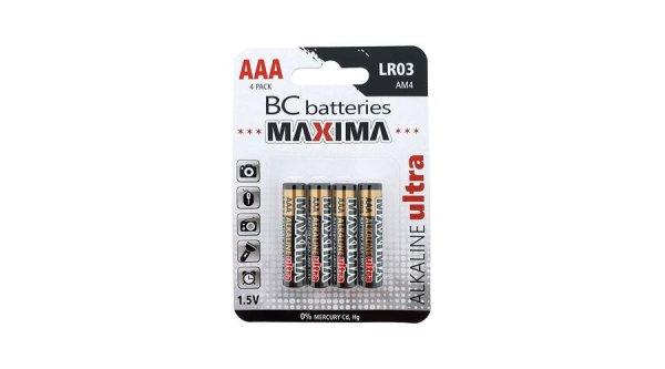 BC Maxima mikro ultra Tartós Alkáli Elem AAA (LR6) B4