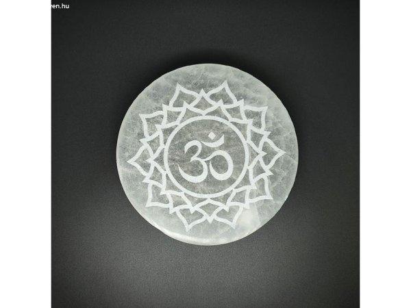 Szelenit korong om mandala 8cm