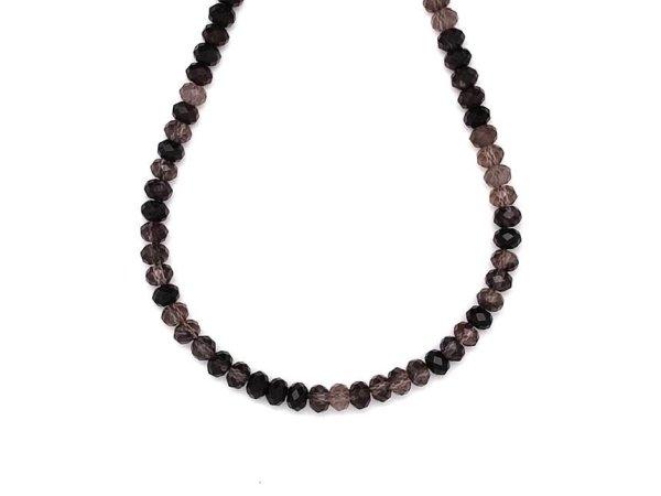 Füstkvarc fazettált korong 5x3mm