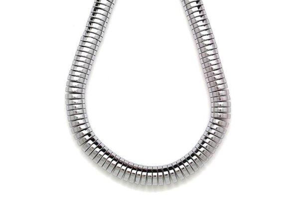 Hematit korong szinezett ezüst 8x2mm