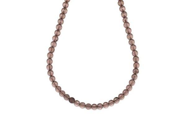 Füstkvarc kör fazettált 3x4mm