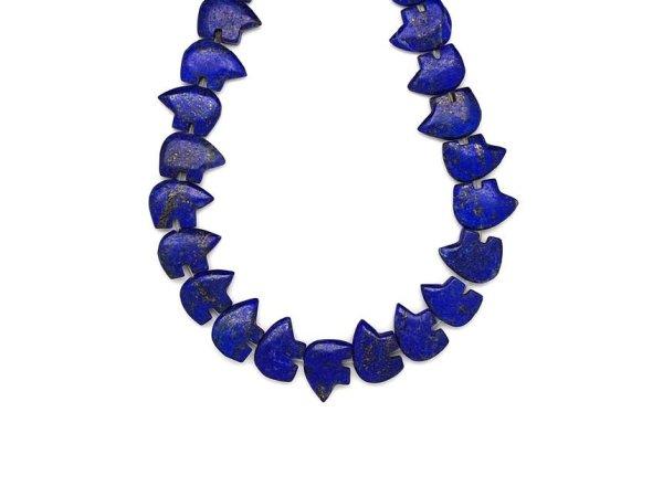 Lapis lazuli medve 21x16-17mm