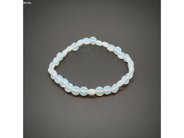 Opalit fazettált korong karkötő 6x4mm