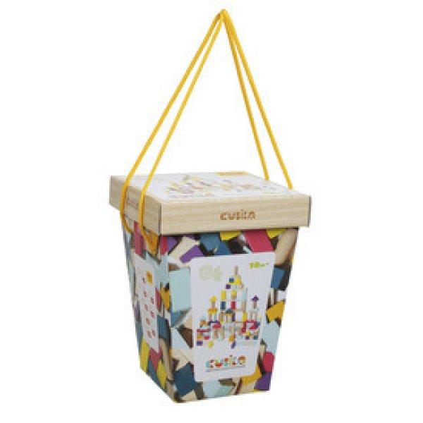 Cubika 50 db-os fa építőkocka