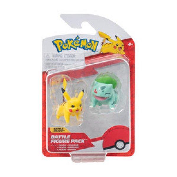 Pokémon 2 db-os figura - Bulbasaur, Pikachu